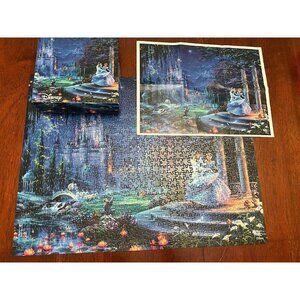 Ceaco Disney Thomas Kinkade 750 Piece Puzzle Cinderella Dancing In The Starlight